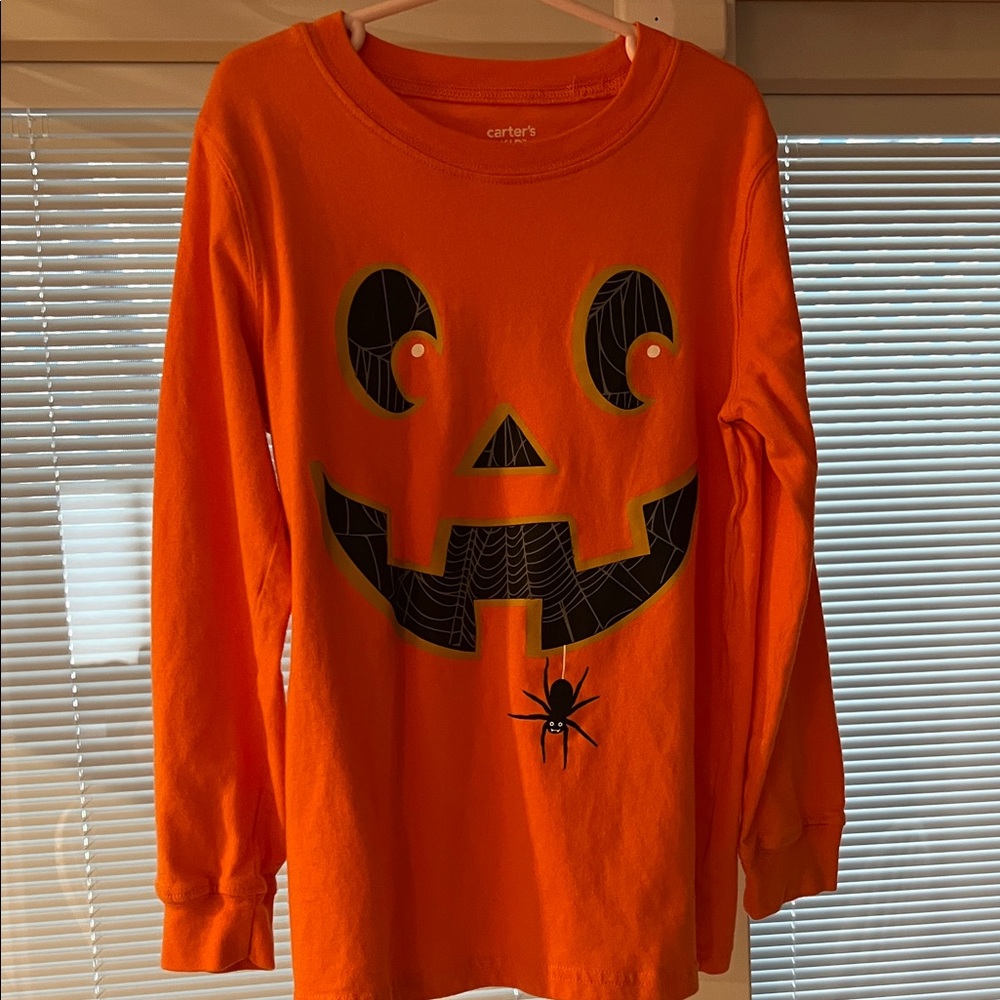 Carter's Orange Pumpkin Long Sleeve Shirt